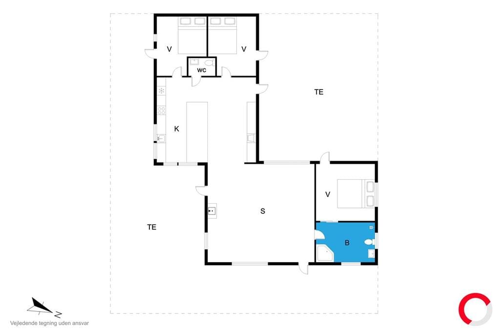 Indretning 1-23 Sommerhus 8221, Olaf Ryes Vej 4, DK - 8420 Knebel