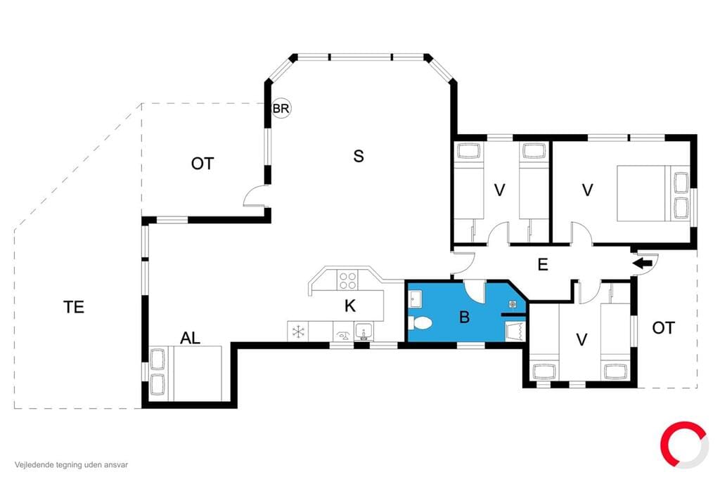 Innredning 1-19 Feirehus 30157, Thorasvej 26, DK - 8300 Odder
