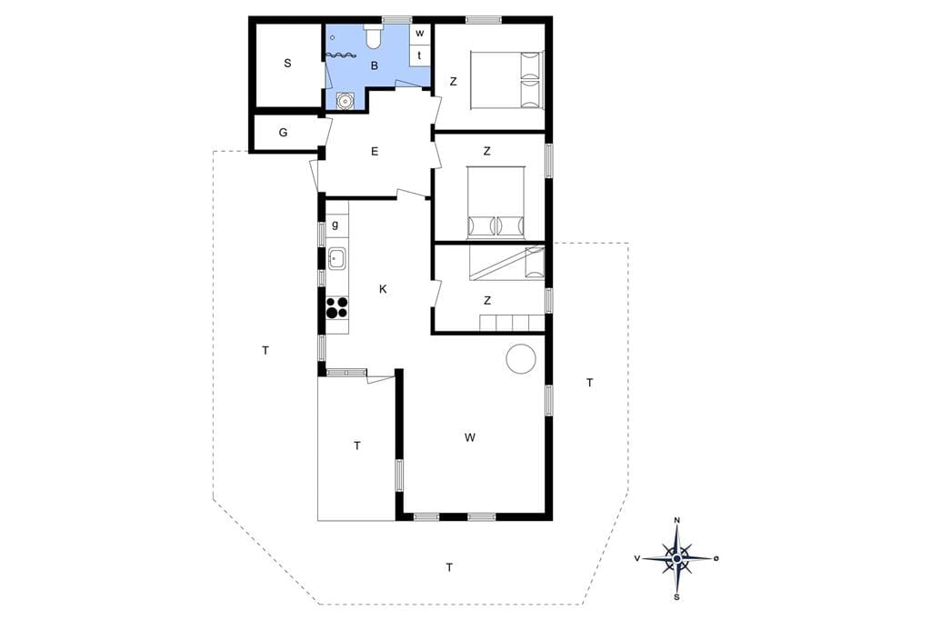 Indretning 1-13 Sommerhus 832, Hellesvej 29, DK - 7770 Vestervig