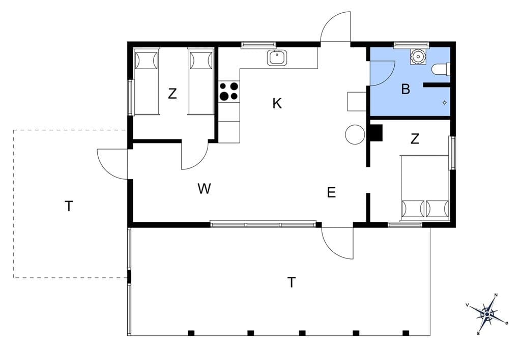 Interieur 1-401 Vakantiehuis OH280, Strandparken 66, DK - 9560 Hadsund