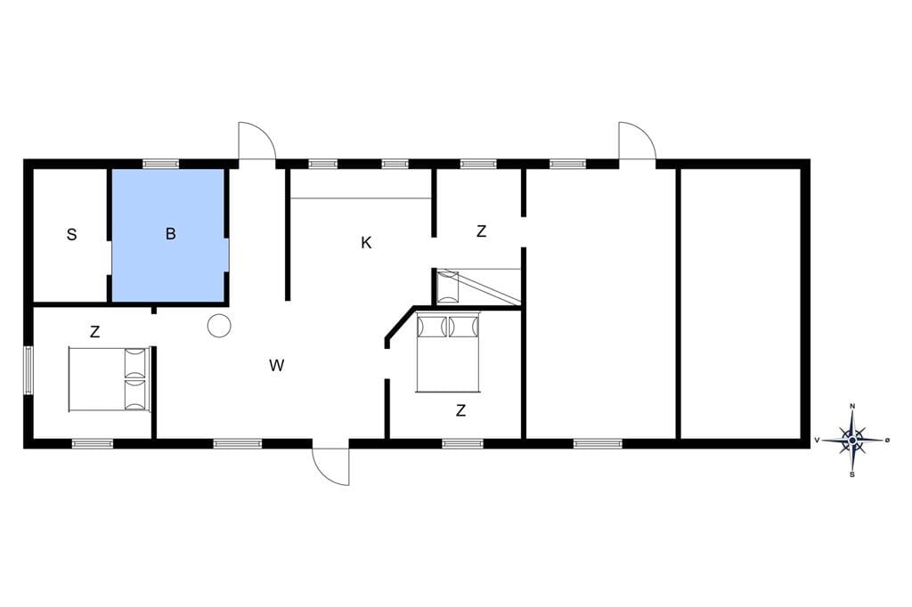 Indretning 1-10 Sommerhus 4735, Søndre Landevej 80, DK - 3720 Aakirkeby