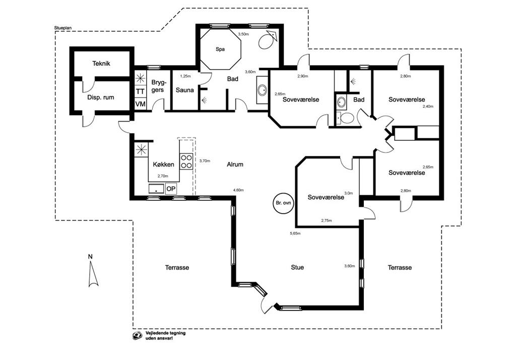Indretning 1-22 Sommerhus C11305, Blåbærvej 20, DK - 6880 Tarm