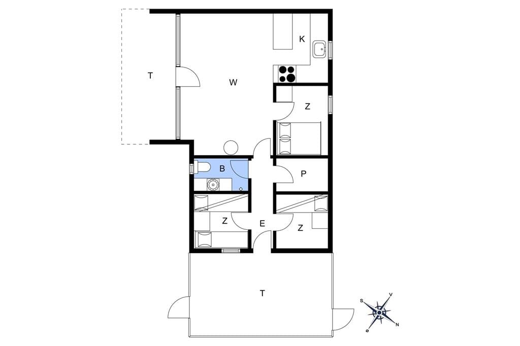 Interieur 1-20 Vakantiehuis 201, Vejlby Klit 263, DK - 7673 Harboøre