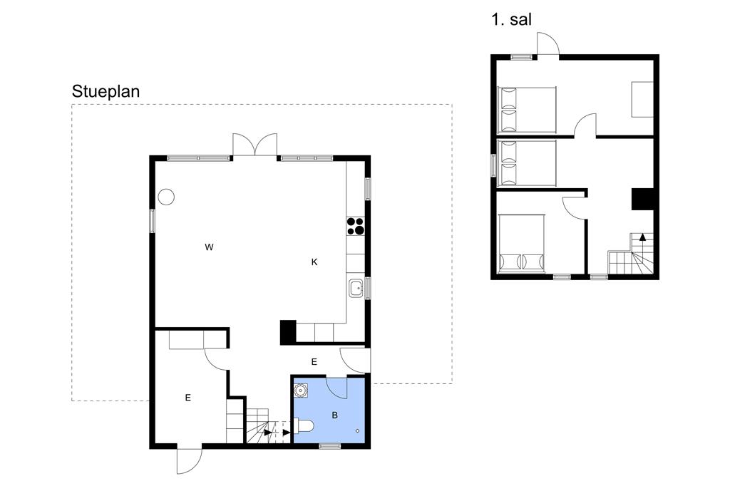 Indretning 1-3 Sommerhus M642883, Hjortevænget 1, DK - 5466 Asperup