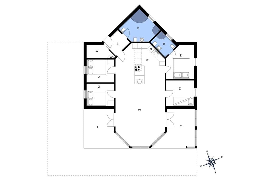 Indretning 1-17 Sommerhus 10060, Lyngengen 34, DK - 4500 Nykøbing Sj