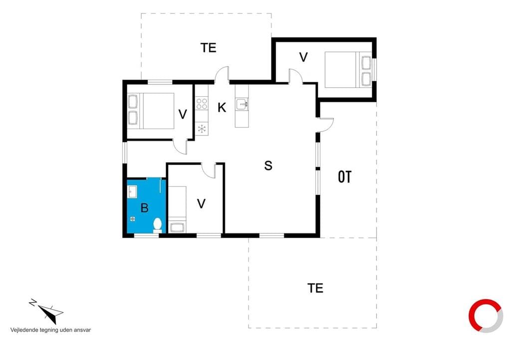 Indretning 1-19 Sommerhus 30543, Engagervej 86, DK - 8300 Odder