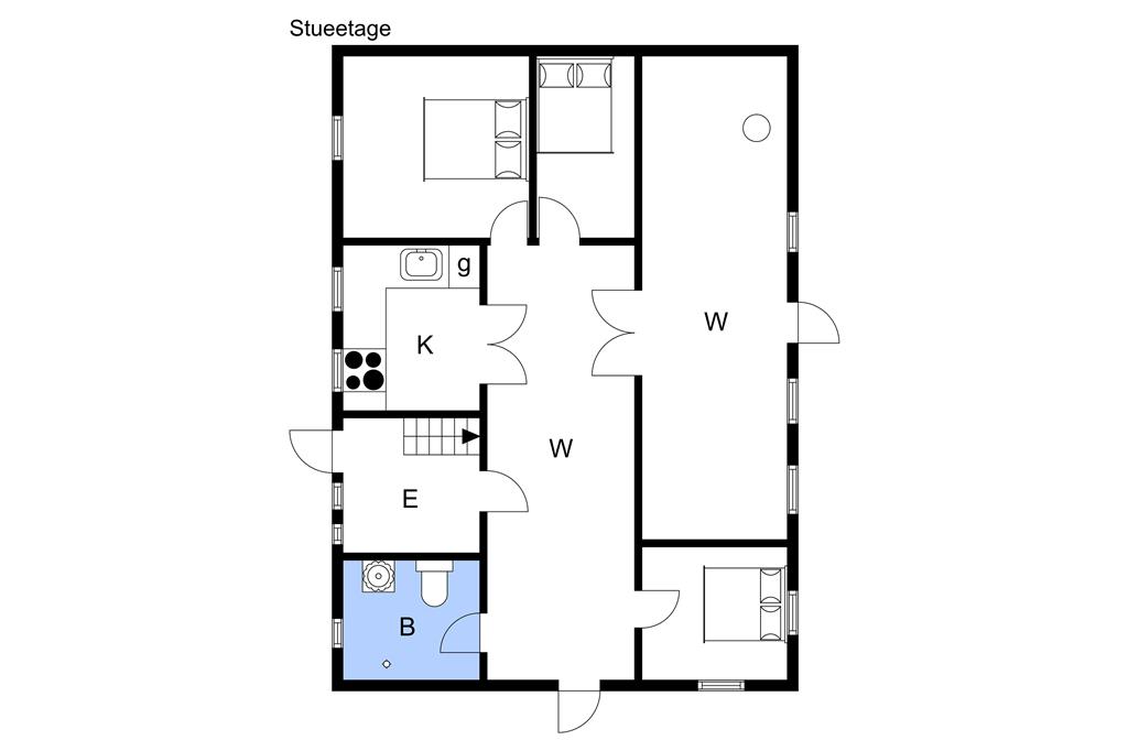 Indretning 1-3 Sommerhus F503501, Højrupvej 2, DK - 6560 Sommersted