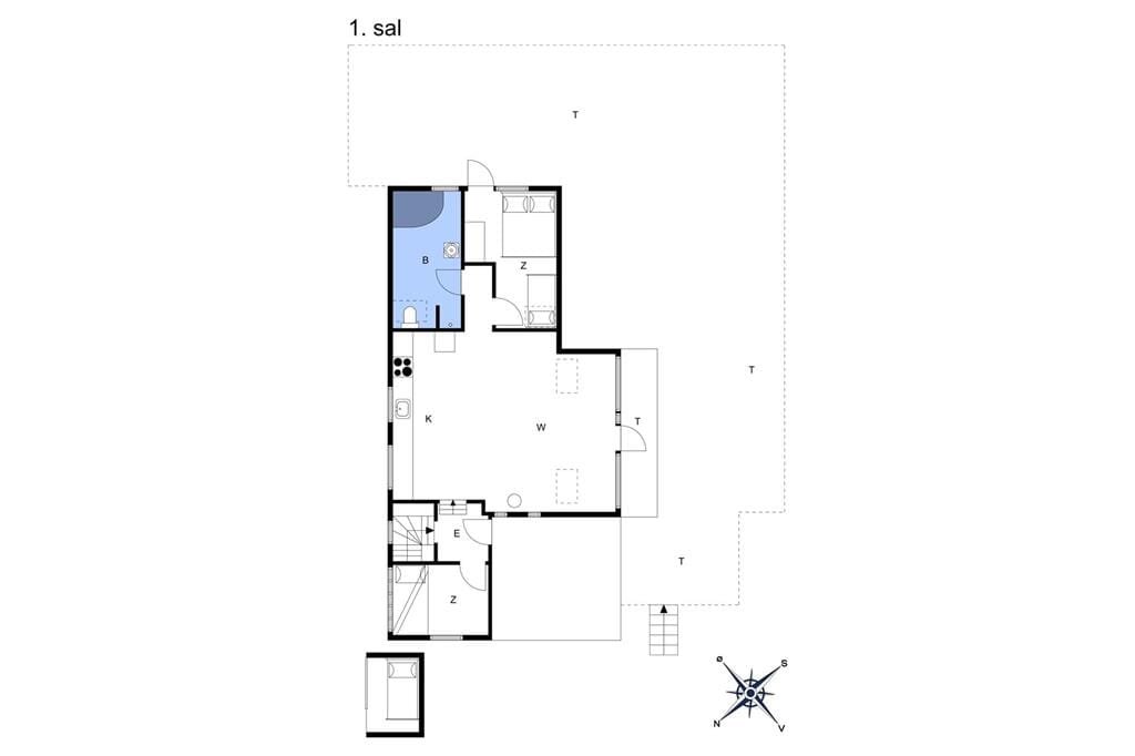 Indretning 1-6 Sommerhus N306, Klintegårdsvej 19, DK - 4736 Karrebæksminde