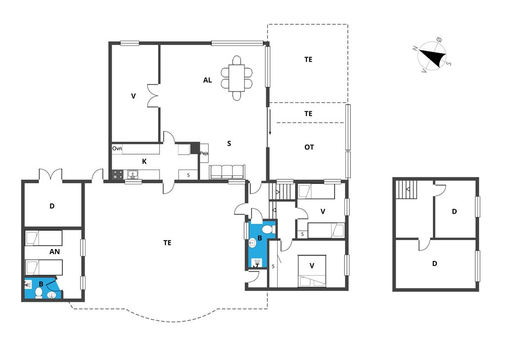 Indretning 1-19 Sommerhus 30003, Ajstrup Strandvej 100, DK - 8340 Malling