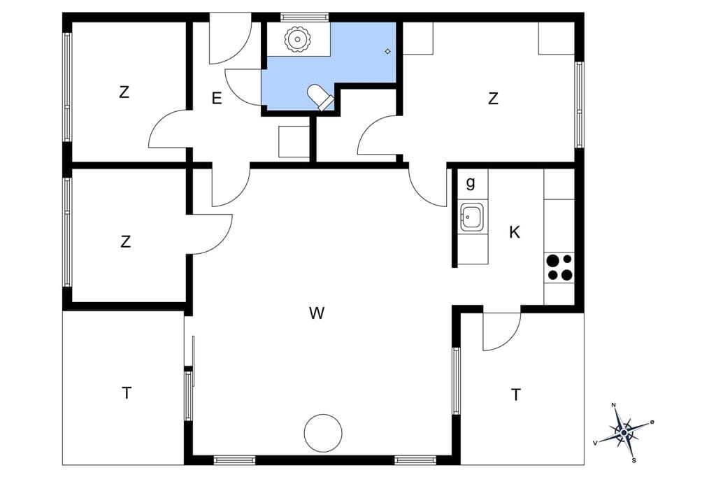 Interieur 1-15 Vakantiehuis 1037, Kristtjørnvej 23, DK - 4780 Stege