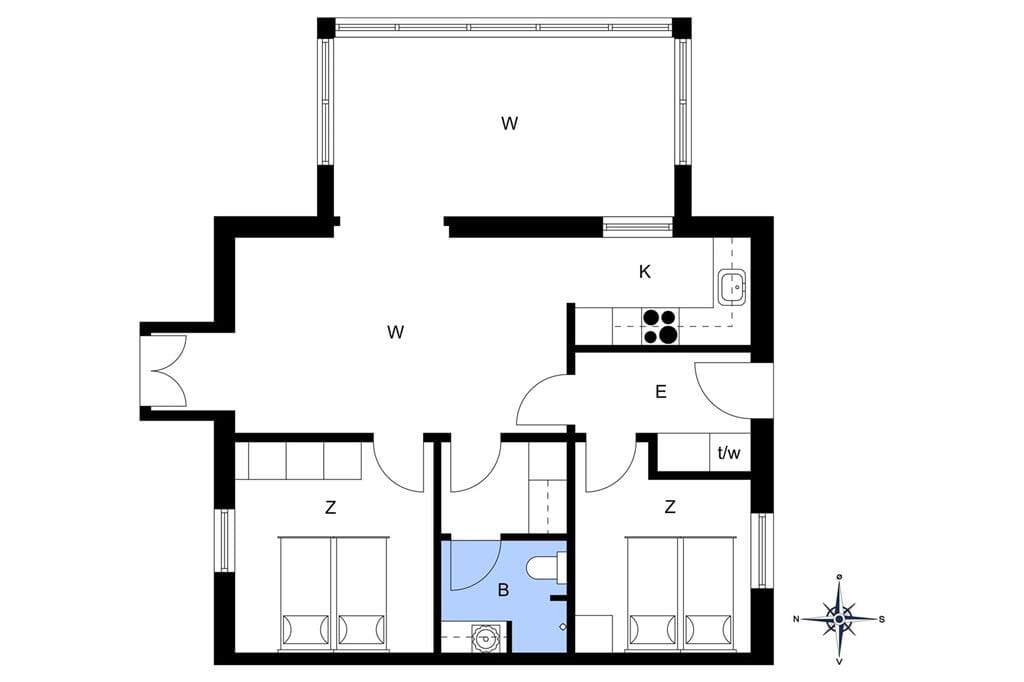 Indretning 1-4 Sommerhus 897, Bredgade 1, DK - 6960 Hvide Sande