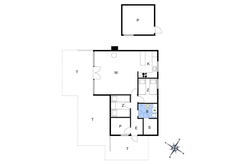 Indretning 1-11 Sommerhus 0161, Ejnar Mikkelsensvej 4, DK - 6792 Rømø