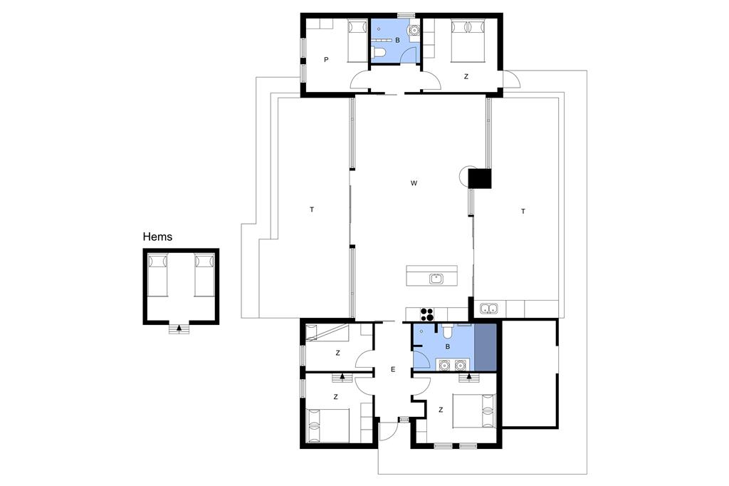 Indretning 1-23 Sommerhus 8201, Nykjærsvej 22, DK - 8420 Knebel