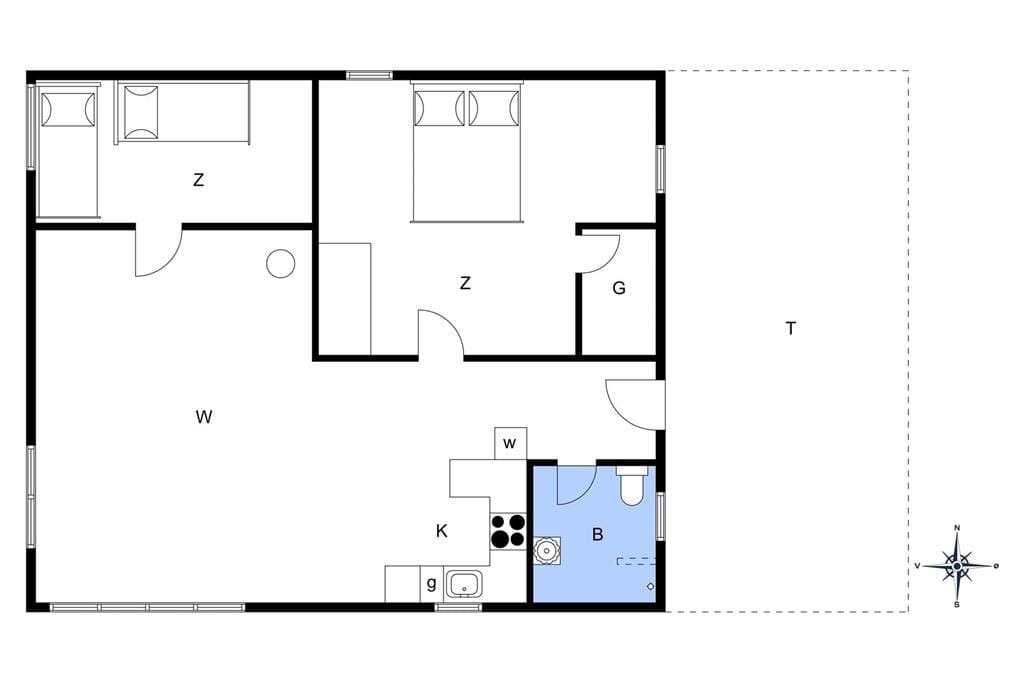 Innenausstattung 1-13 Ferienhaus 527, Mølgaardsvej 43, DK - 7700 Thisted