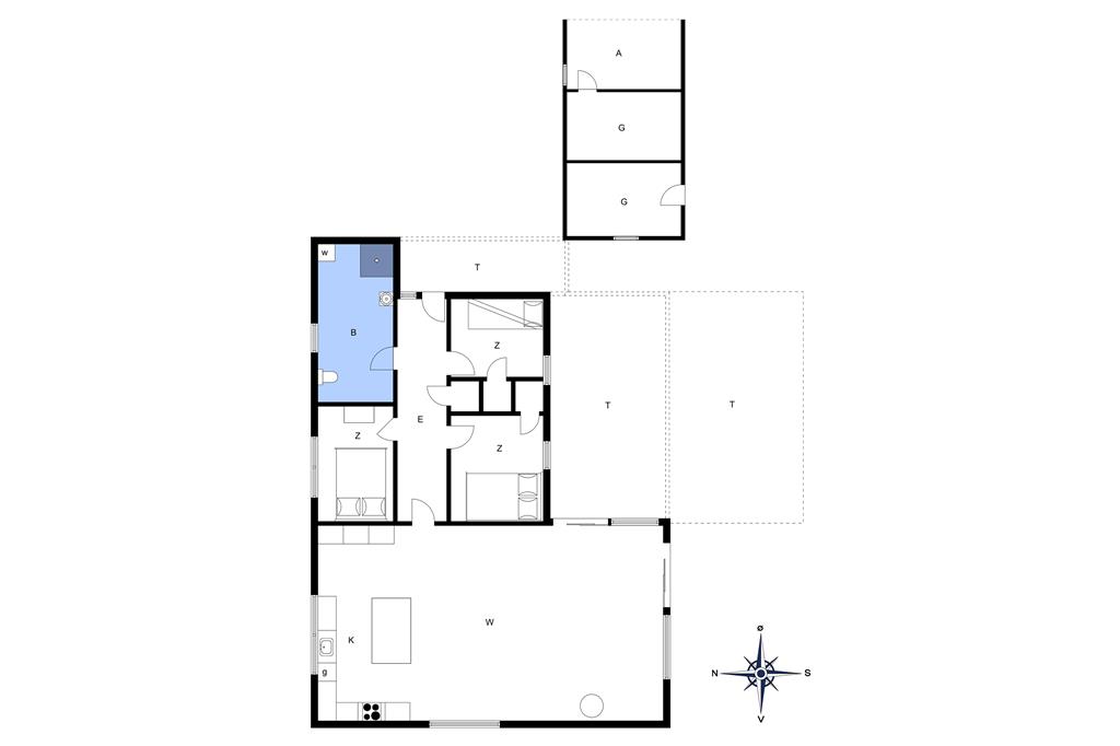 Indretning 1-13 Sommerhus 901, Spendbak 3, DK - 7700 Thisted