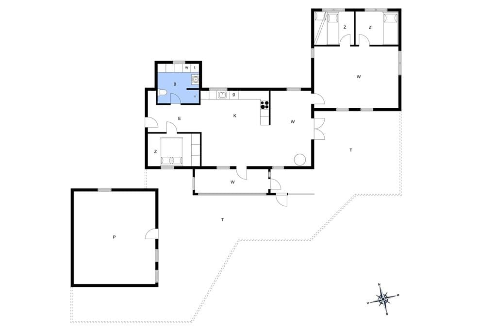 Indretning 1-401 Sommerhus HA117, Kattegatvej 4, DK - 9370 Hals