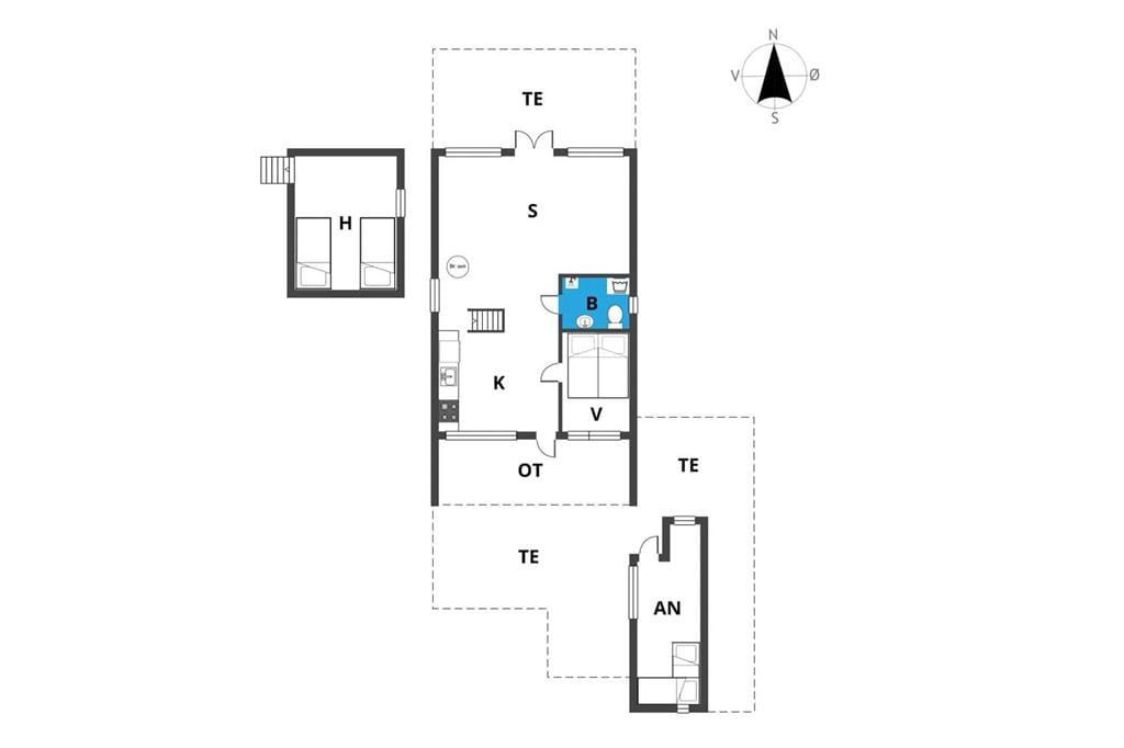 Indretning 1-19 Sommerhus 30119, P. Baastrupsvej 29, DK - 8300 Odder
