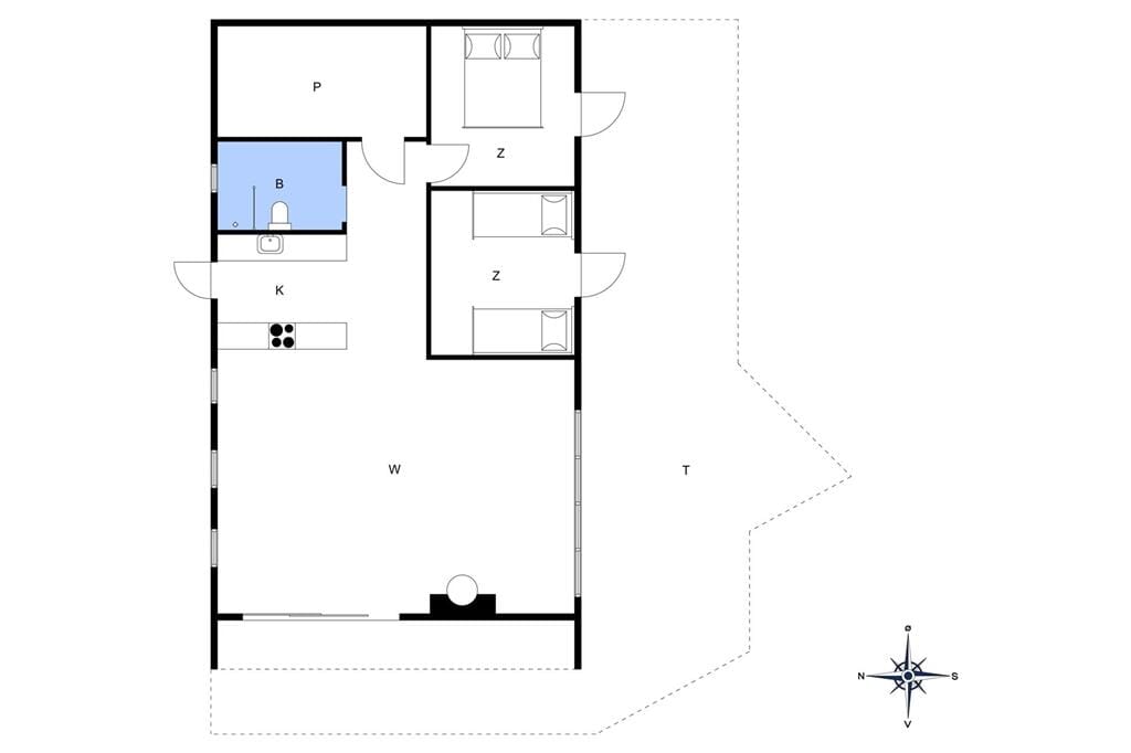 Indretning 1-10 Sommerhus 2677, I klitterne 4, DK - 3730 Nexø
