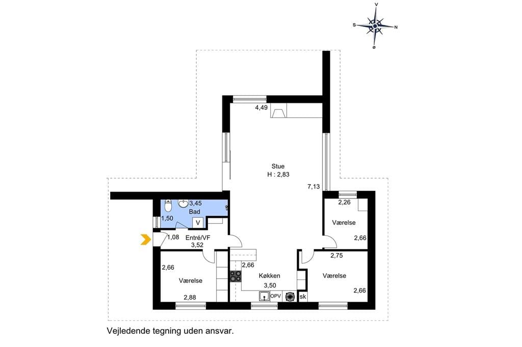 Indretning 1-177 Sommerhus LK1797, Herthasvej 4, DK - 9480 Løkken