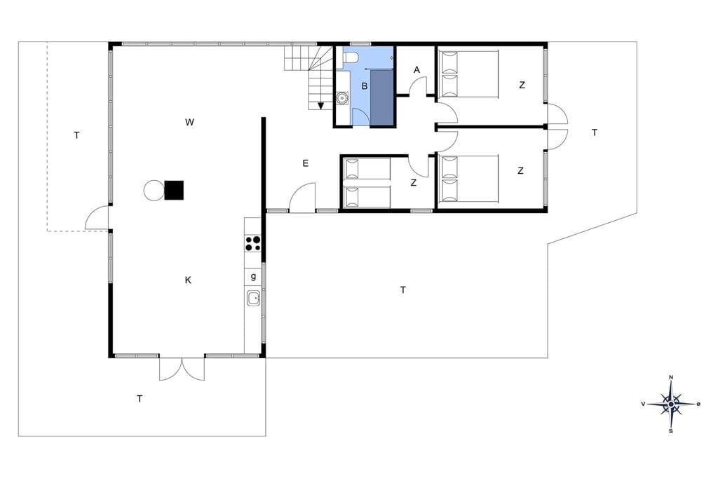 Innenausstattung 1-173 Ferienhaus BV198, Sandtoftevej 41, DK - 6857 Blåvand