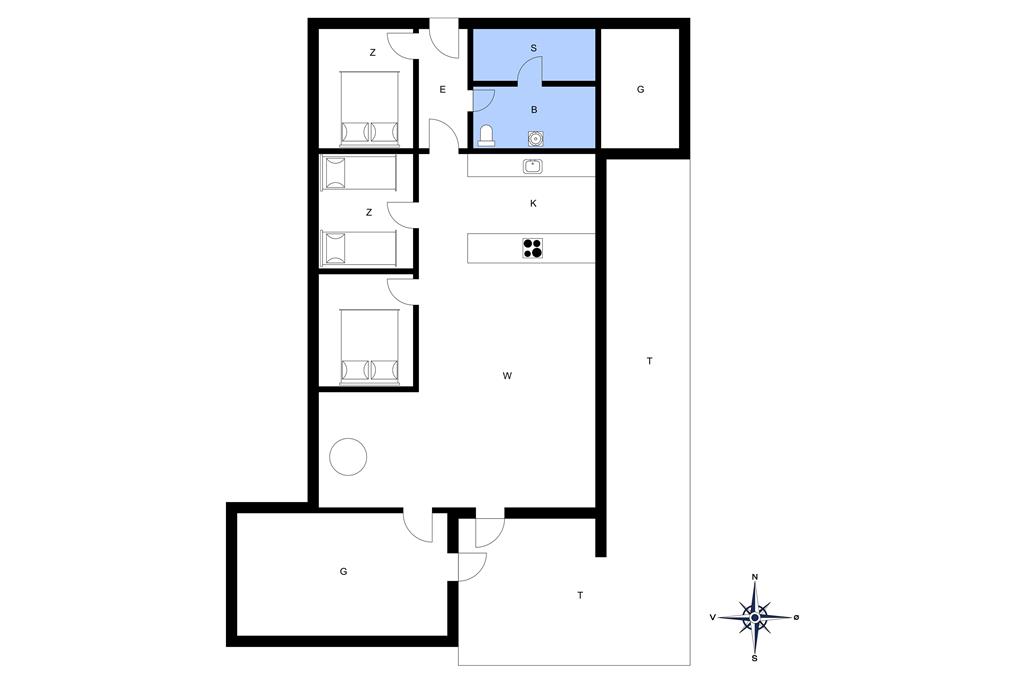 Indretning 1-20 Sommerhus 135, Neerlandiavej 48, DK - 7673 Harboøre