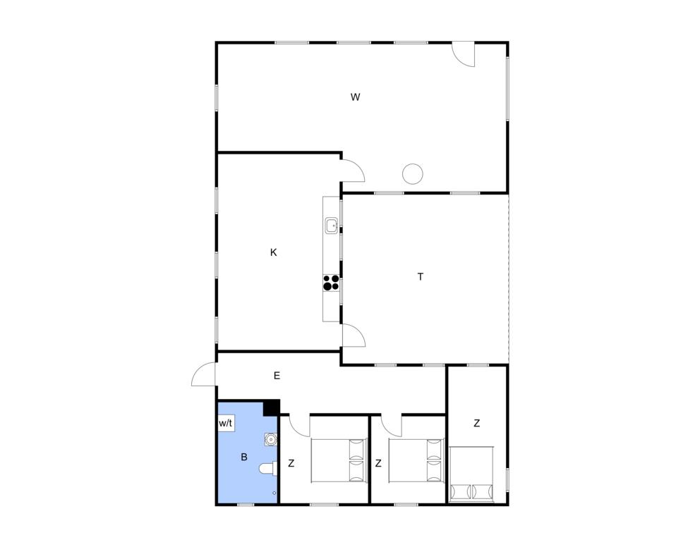 Innenausstattung 1-11 Ferienhaus 0328, Sønderbyvej 26, DK - 6792 Rømø