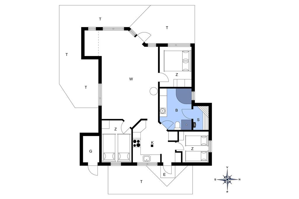 Innenausstattung 1-20 Ferienhaus 170, Neerlandiavej 3, DK - 7673 Harboøre