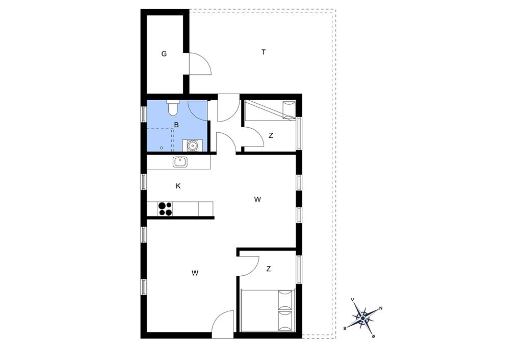 Innenausstattung 1-13 Ferienhaus 199, Klitrosevej 62, DK - 7700 Thisted