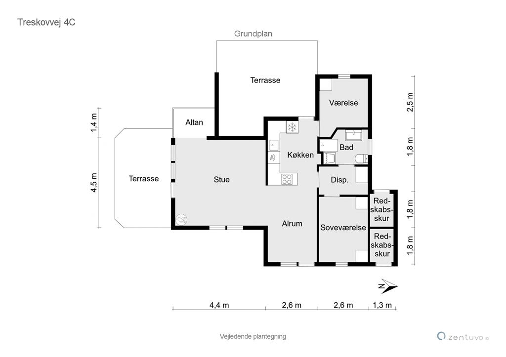 Indretning 1-19 Sommerhus 30317, Treskovvej 4, DK - 8300 Odder
