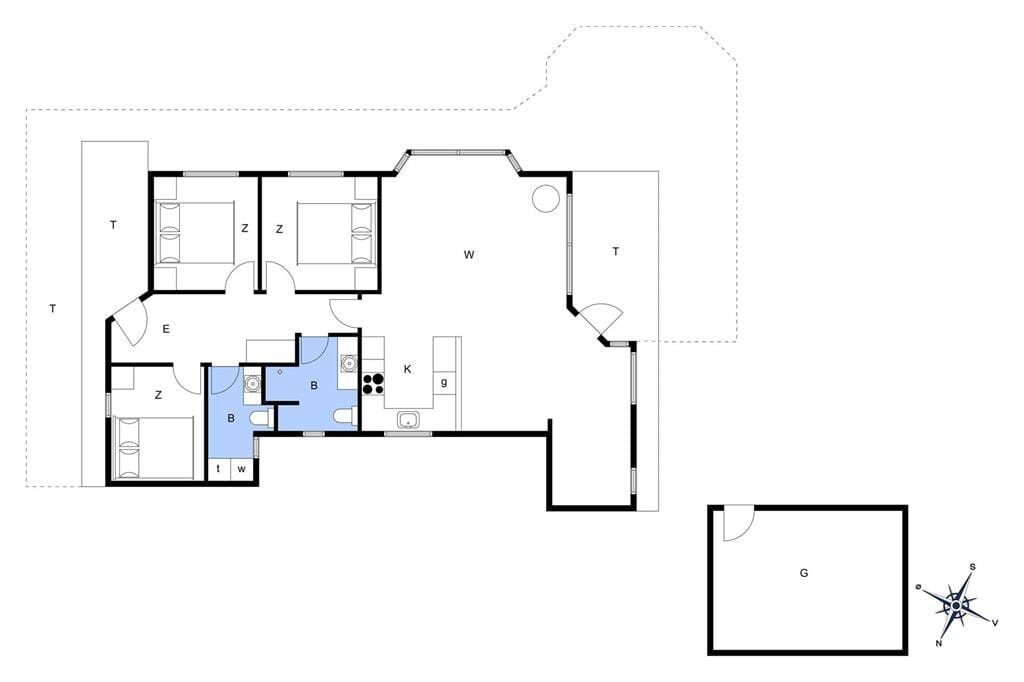 Indretning 1-3 Sommerhus F503526, Poppelvænget 5, DK - 6094 Hejls