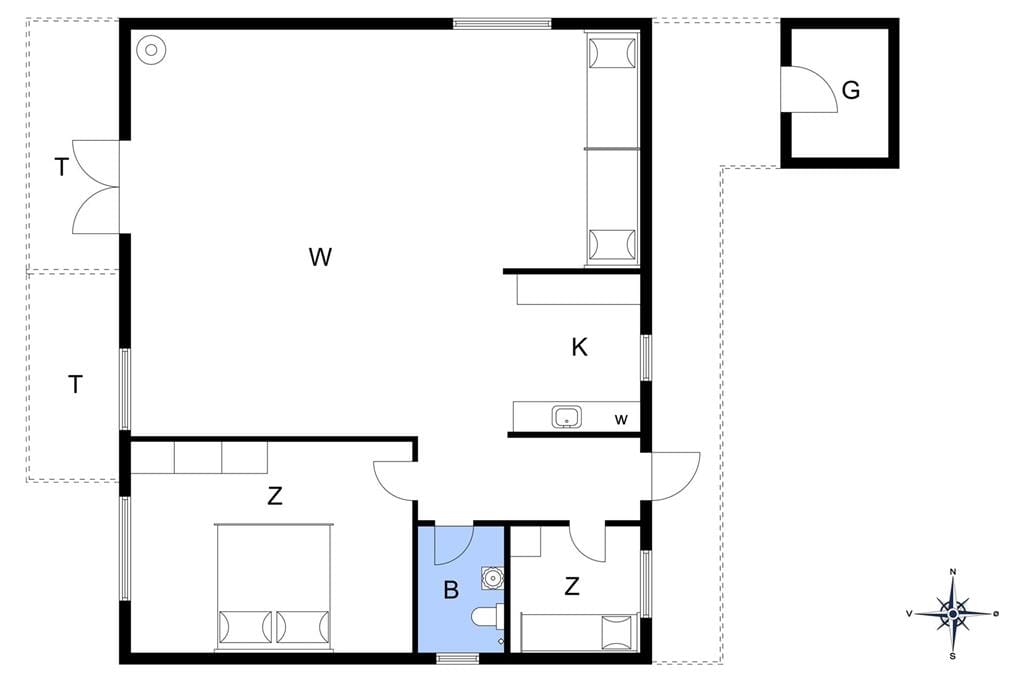 Innenausstattung 1-148 Ferienhaus TV1134, Snerlevej 4, DK - 9881 Bindslev