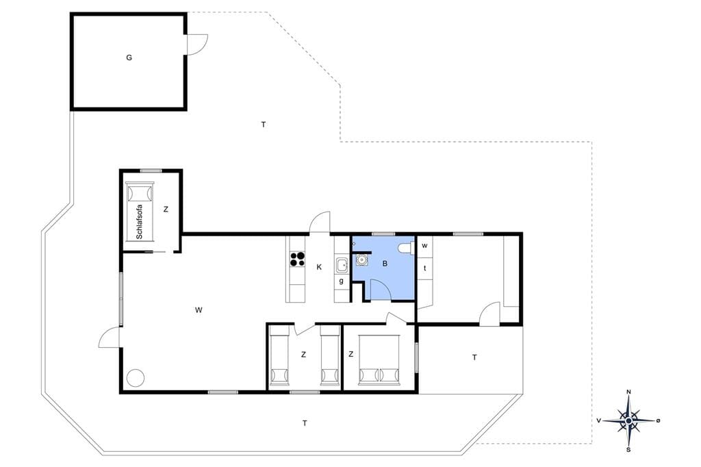 Interieur 1-11 Vakantiehuis 0040, Tranebærvej 5, DK - 6792 Rømø