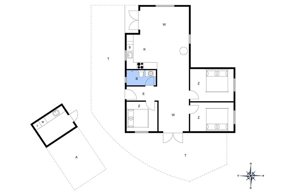 Indretning 1-3 Sommerhus L16103, Kjeldhøj 103, DK - 9640 Farsø