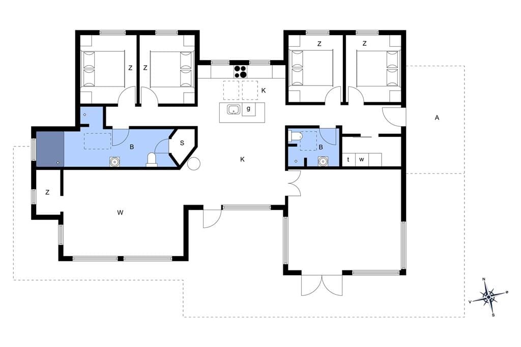 Innenausstattung 1-173 Ferienhaus BV155, Grønnevænget 1, DK - 6857 Blåvand
