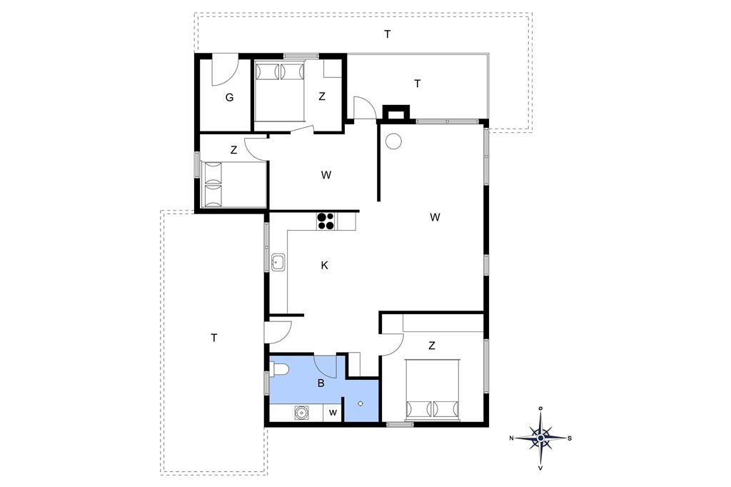 Indretning 1-13 Sommerhus 273, Sarasvej 33, DK - 7752 Snedsted