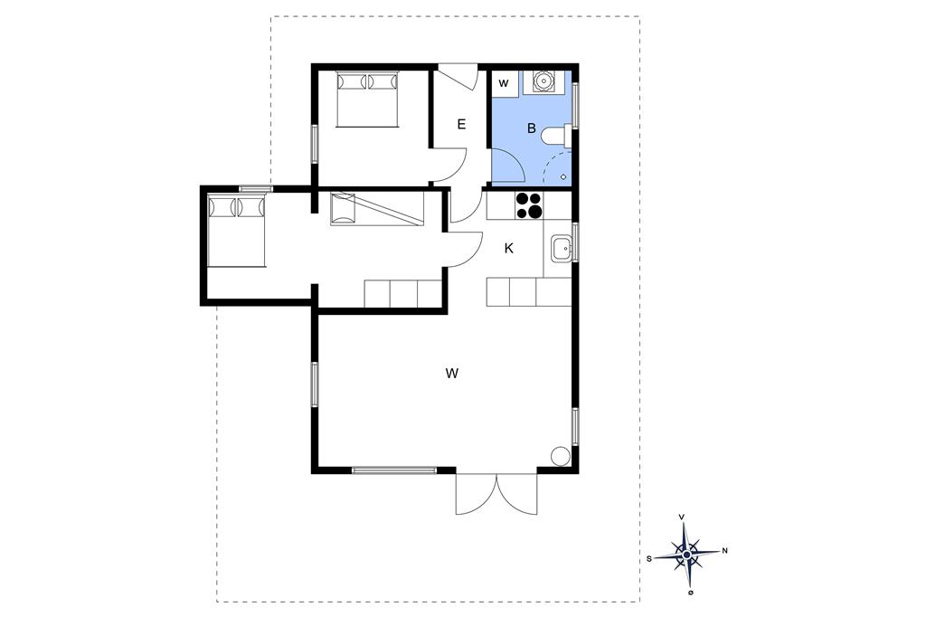 Indretning 1-3 Sommerhus M66553, Snerlevej 2, DK - 5300 Kerteminde
