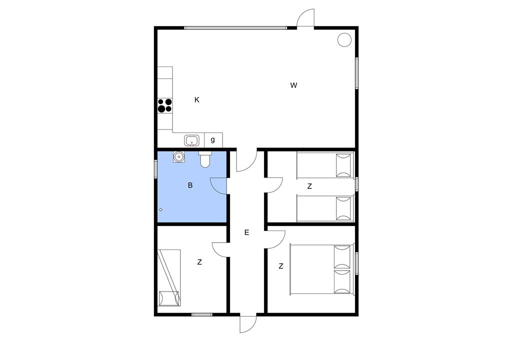 Indretning 1-3 Sommerhus M70246, Skråningen 6, DK - 5970 Ærøskøbing