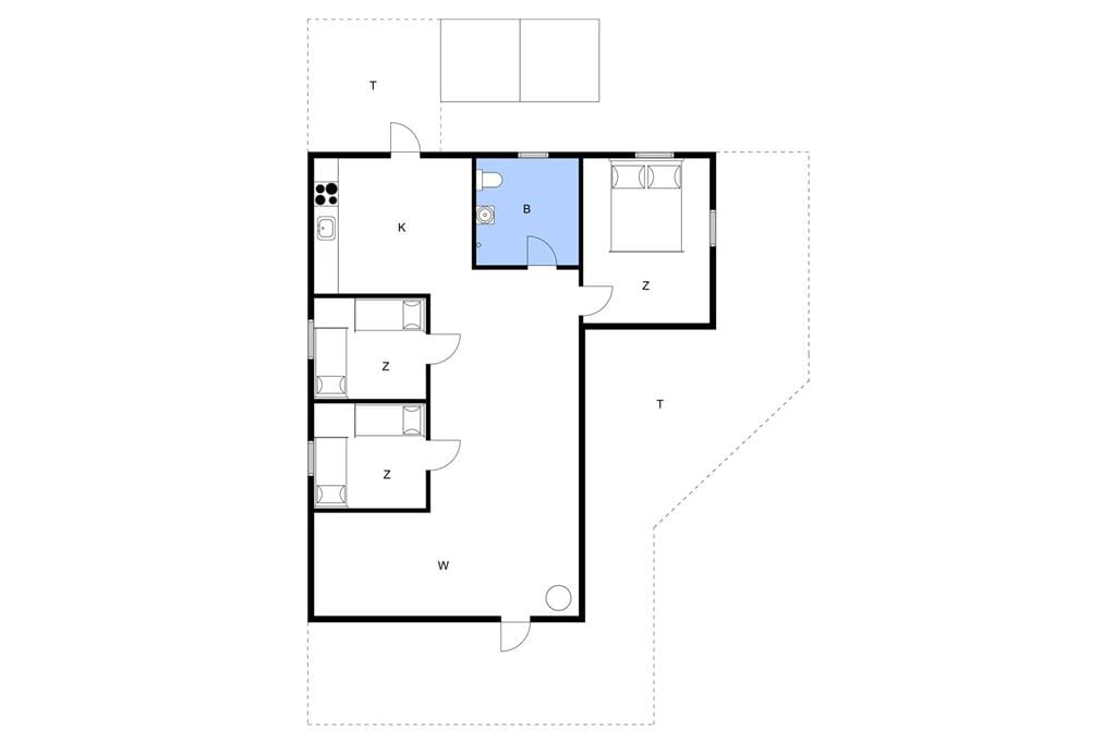 Innredning 1-11 Feirehus 0210, Vestergårdsvej 10, DK - 6792 Rømø