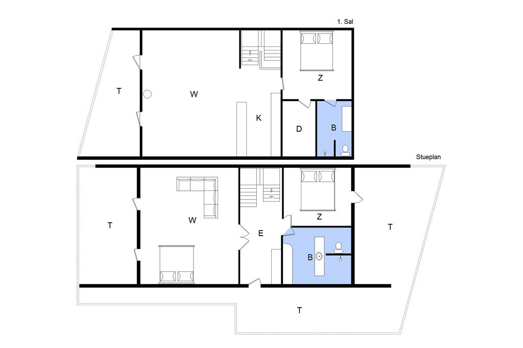 Indretning 1-22 Sommerhus C11171, Kirkehøjvej 42, DK - 6893 Hemmet