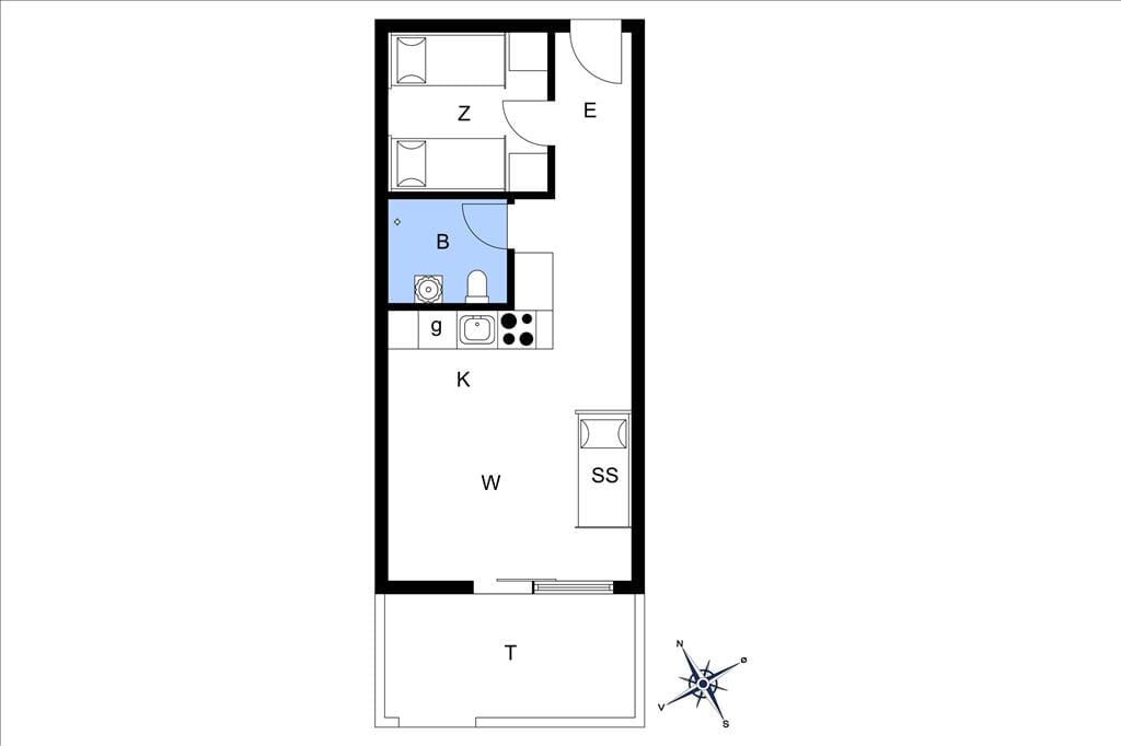 Indretning 20-3 Sommerhus M641901, Grønnevej 8, DK - 5400 Bogense