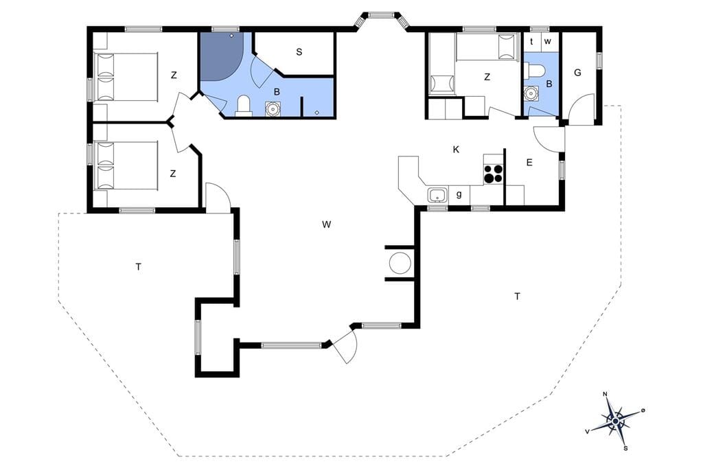 Indretning 1-22 Sommerhus C11192, Strandvænget 38, DK - 6893 Hemmet