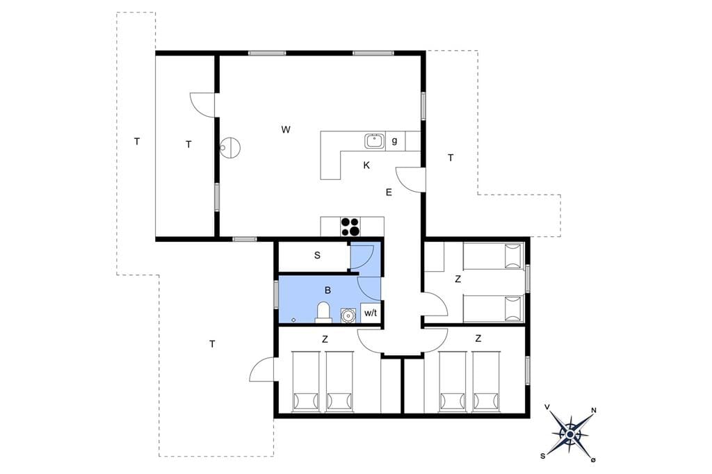 Indretning 1-175 Sommerhus 40063, Hagevej 147, DK - 6990 Ulfborg