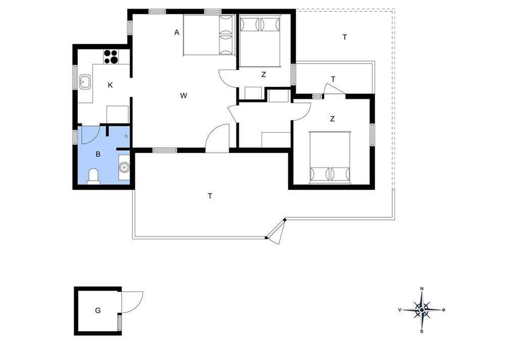 Innenausstattung 1-13 Ferienhaus 329, Sandtornvej 21, DK - 7700 Thisted