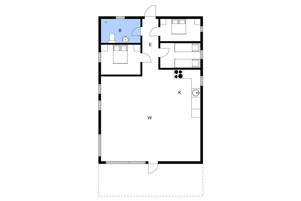 Indretning 1-3 Sommerhus F50170, Trinderupgaard 65, DK - 8643 Ans By