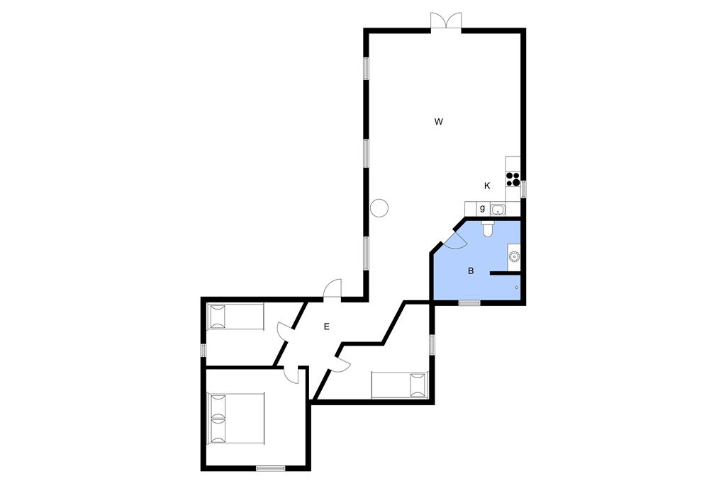Innenausstattung 1-3 Ferienhaus M67326, Piledybet 52, DK - 5932 Humble