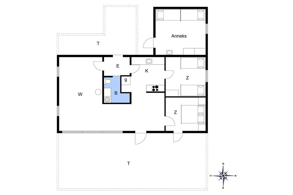 Innenausstattung 1-14 Ferienhaus 822, Ankerhusvej 32, DK - 9492 Blokhus