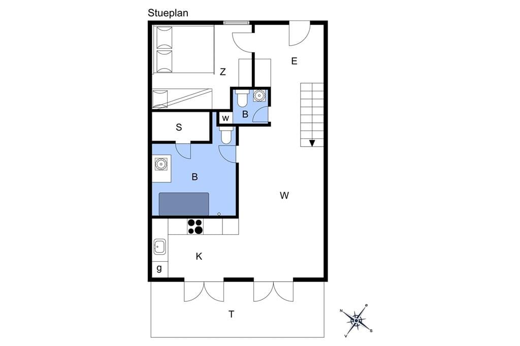 Indretning 1-17 Sommerhus 10115, Bystedvej 10, DK - 4500 Nykøbing Sj
