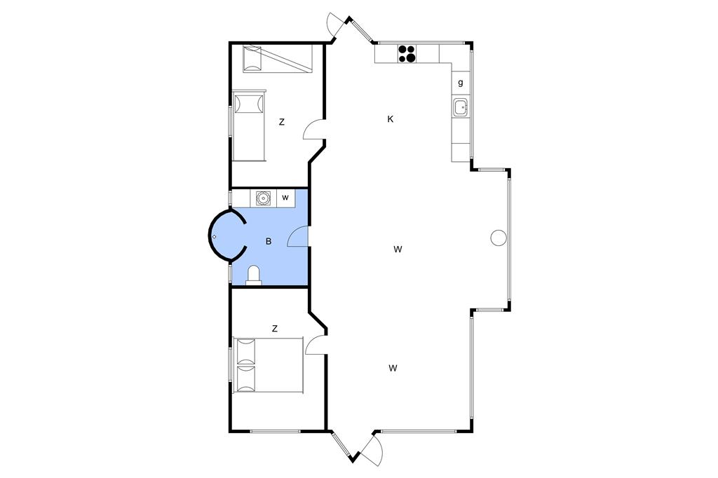Innenausstattung 1-3 Ferienhaus M64531, Snerlevænget 39, DK - 5450 Otterup