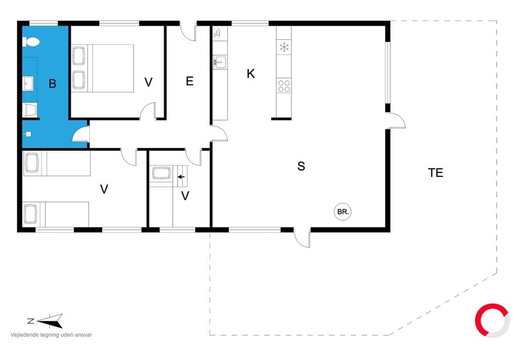 Indretning 1-23 Sommerhus 84109, Sneppevej 14, DK - 8400 Ebeltoft