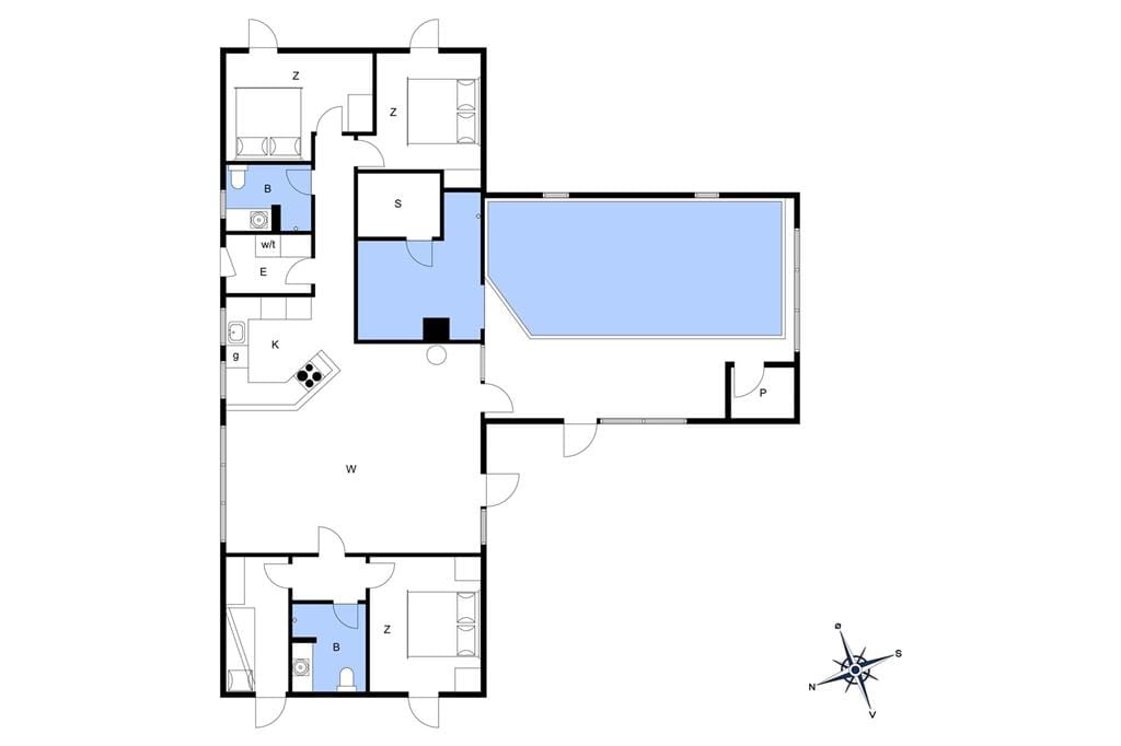 Indretning 1-175 Sommerhus 10611, Gaffelbjergvej 6, DK - 6990 Ulfborg